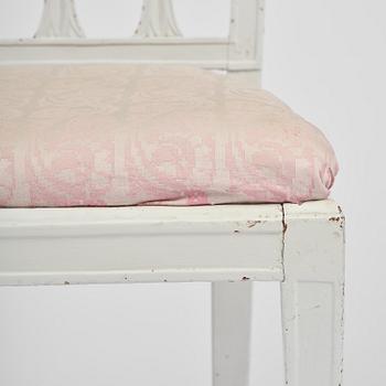A set of six late Gustavian chairs by E. Öhrmark (master in Stockholm 1777-1813).