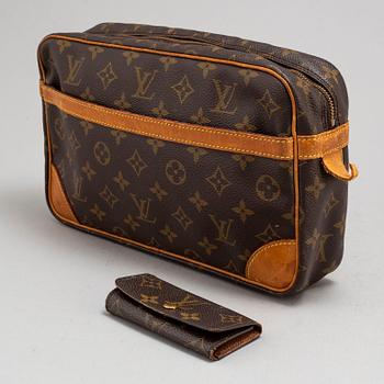 LOUIS VUITTON, a toilet bag and a keyholder.