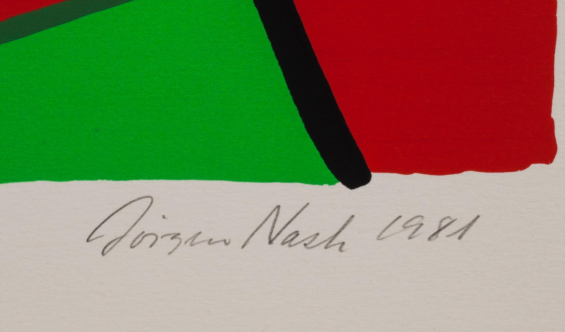 JÖRGEN NASH, färglitografi "Zorn" signerad och daterad 1981, numrerad 2/250.