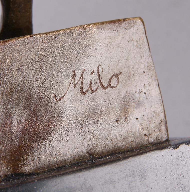 MAX MILO, brons, sign.