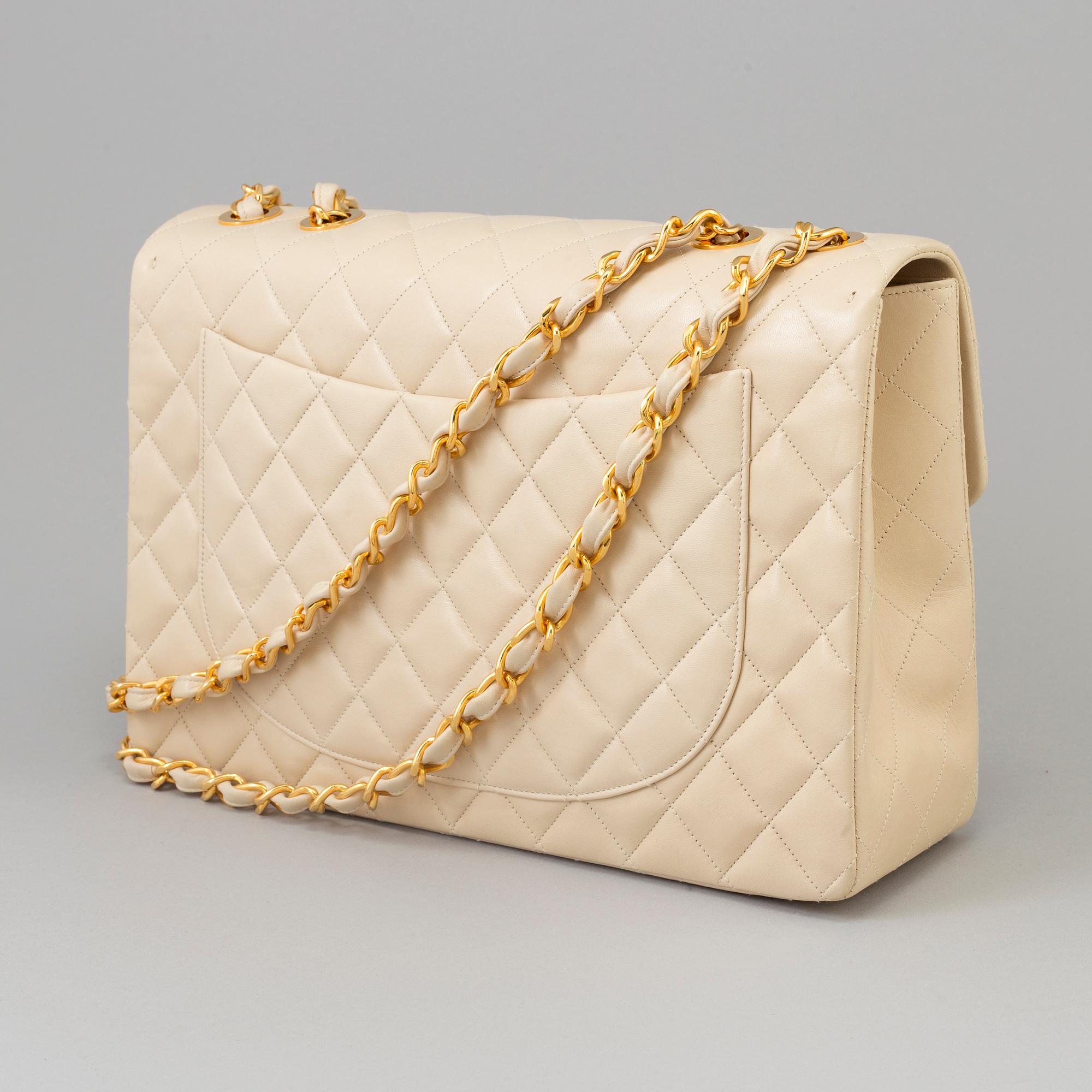A bag, "Timeless Classic Maxi Flap", Chanel.