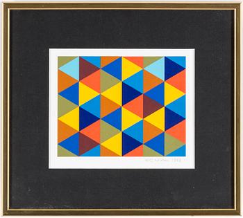 KG NILSON, a litograph in colors, signed and dated 1982.