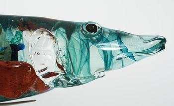 A Kjell Engman glass part sculpture group, Kosta Boda, Sweden 1997.