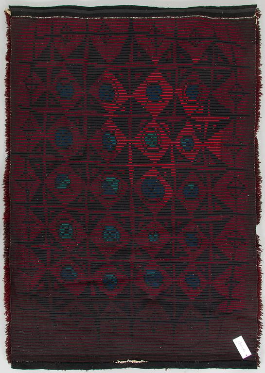 Kirsti Ilvessalo, ryijy, malli Suomen Käsityön Ystävät. Noin 184 x 126 cm.