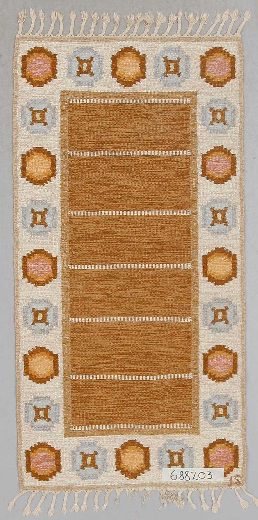 MATTA, rölakan, Ingegerd Silow, signerad IS. Ca 166 x 84 cm.