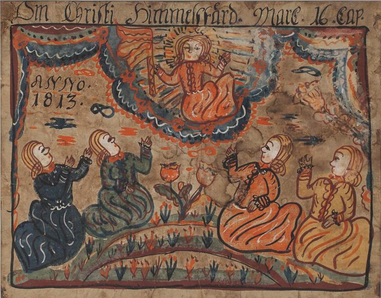 BONADSMÅLNING. Allmoge. Bär datering 1813.