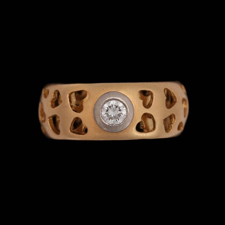 A brilliant cut diamond ring, app. 0.25 ct.  Engelbert.