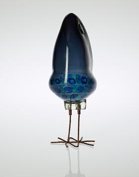 An Alessandro Pianon 'Pulcino' glass bird, Vistosi, Italy 1960's.