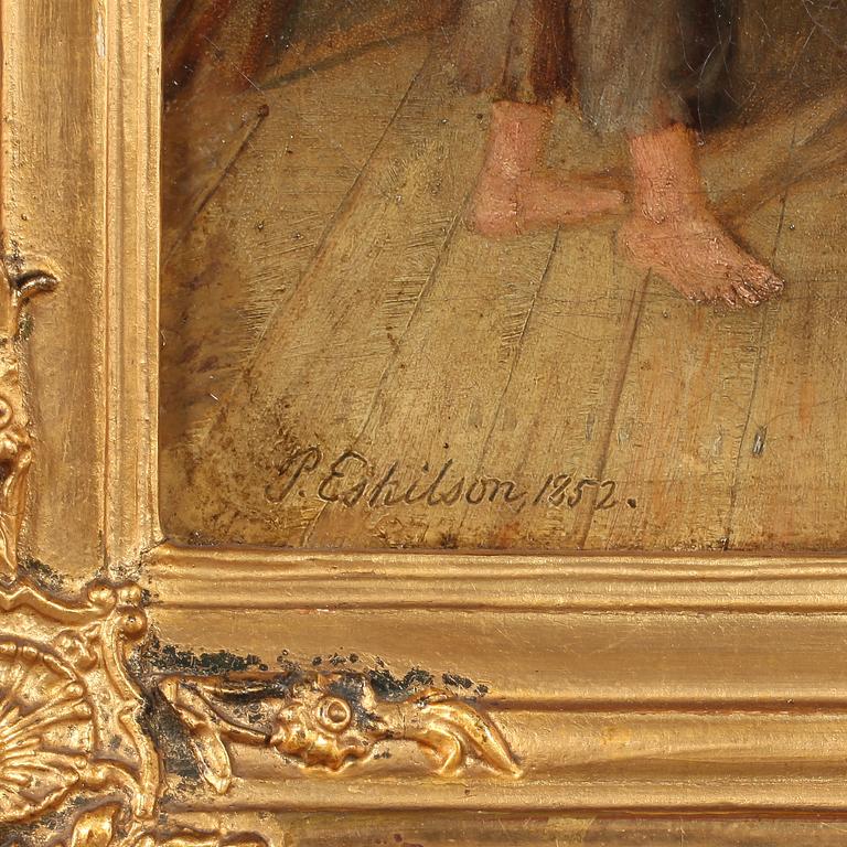 PER ESKILSON, olja på duk, signerad och daterad 1852.