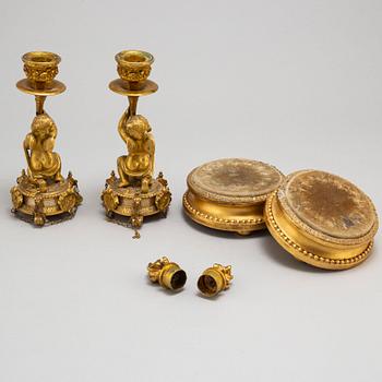 BORDSGARNITYR, 3 delar, Tiffany & Co, New York, omkring år 1900.