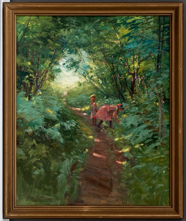 Alex Rapp, GIRLS IN A LEAFY FOREST.