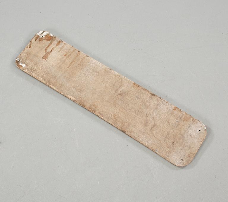 A ship sign, the 20th century.