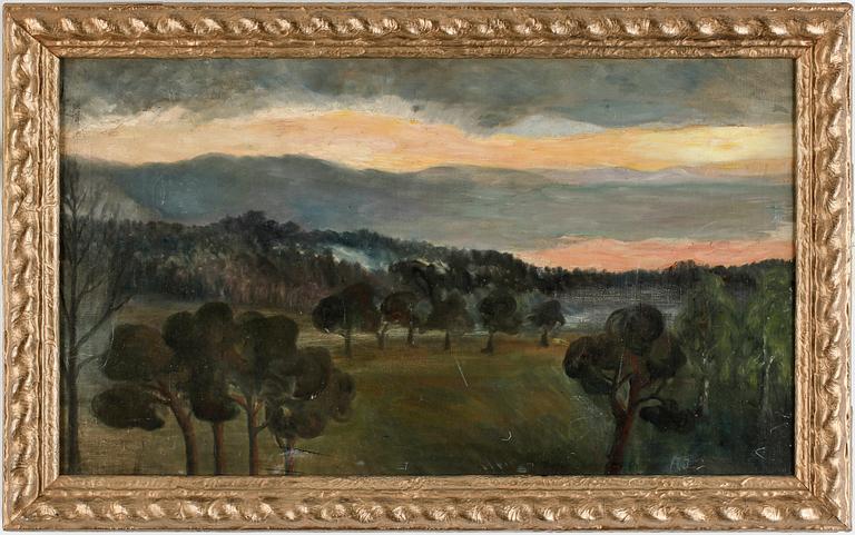 JOHAN ALBIN JERNEMAN, olja på duk, signerad.