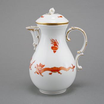 KANNA MED LOCK, porslin, Meissen, 1900-tal.