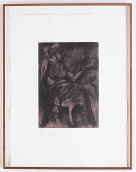 Jim Dine, etching with aquatint, signed and numbered 12/60, dated 1989.