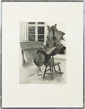 John-E Franzén, "Interiör med sadel".