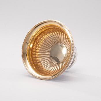 SÅSSKÅL, silver, Johan Petter Grönvall, Stockholm 1831. Vikt ca 273 g.