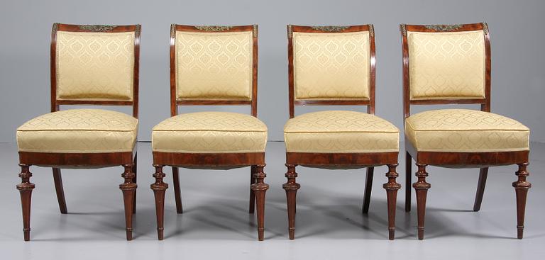 STOLAR, 4 st, senempirestil, 1800/1900-tal.