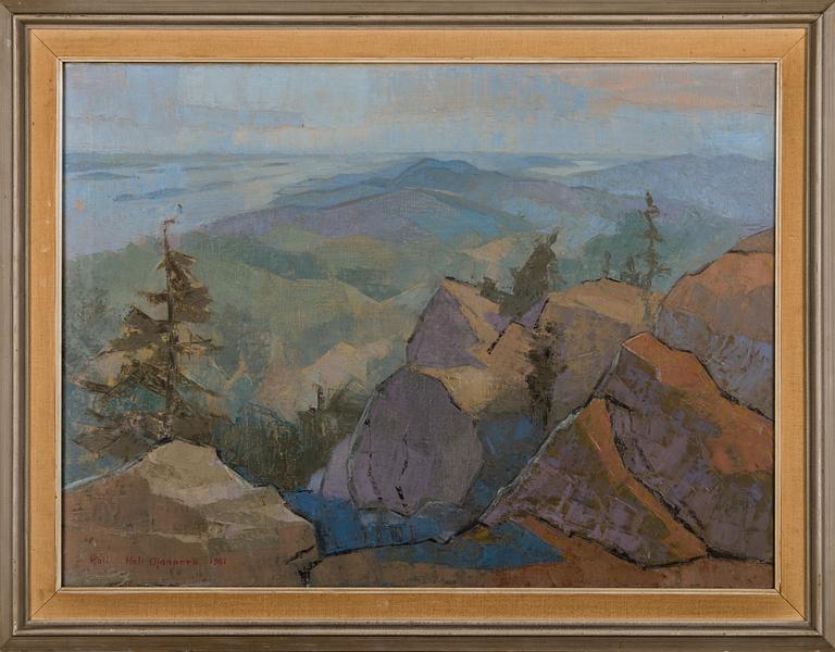 HELI OJANPERÄ, oil on canvas, signed and dated 1961.