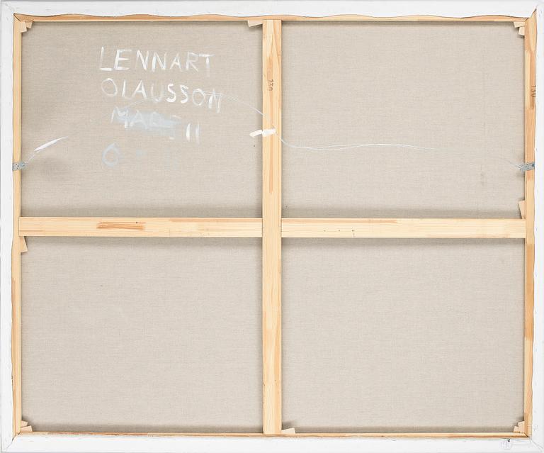 LENNART OLAUSSON, akryl på duk, signerad o daterad aug -11.