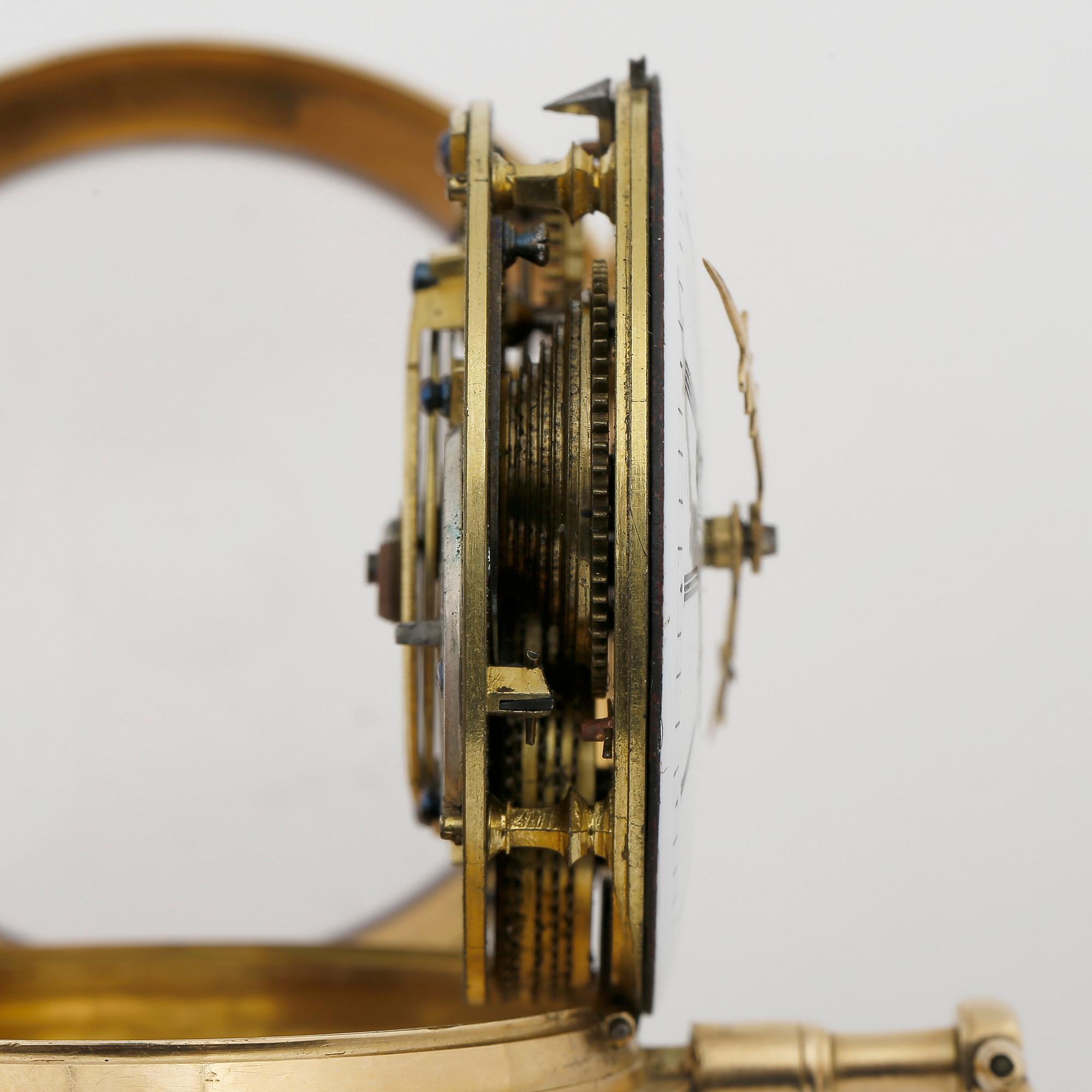 HERRFICKUR, guld 18K, Augustin Bourdillon, verksam 1761-99 i Stockholm, verket numrerat 1320. Vikt ca 137 gram.