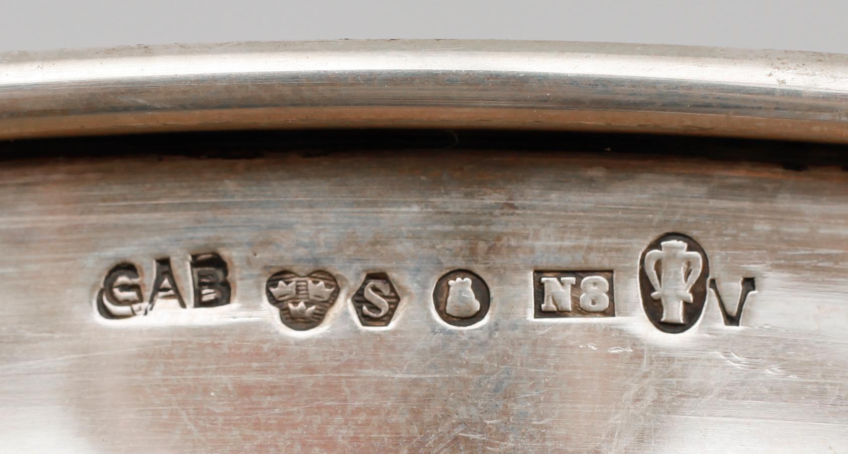 SKÅL, silver, GAB, Stockholm 1939. Vikt ca 594 g.