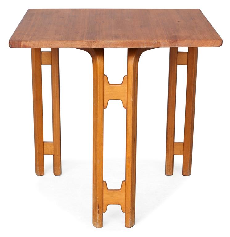 A Carl-Axel Acking oregon pine table, probably by Åhmans Möbelfabrik 1950's.