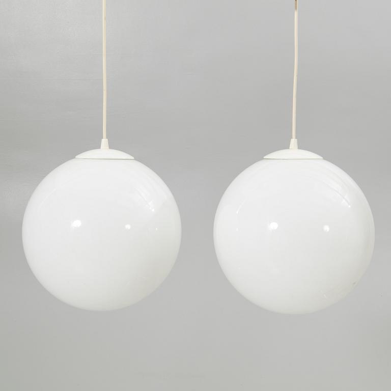 Pendant lamps, a pair, 20th century.