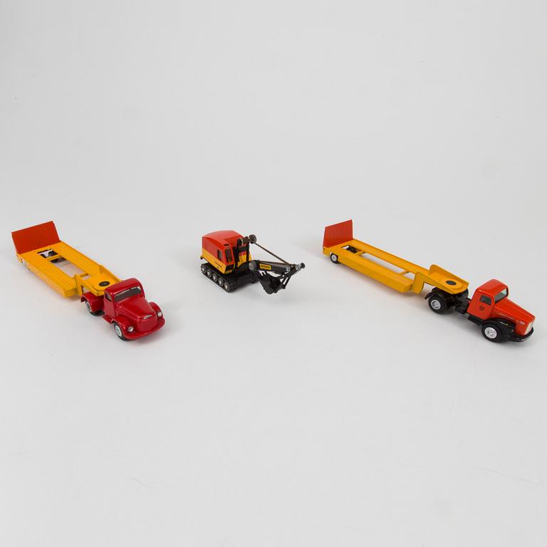 A lof of three Tekno vehicles Denmark 1960s.