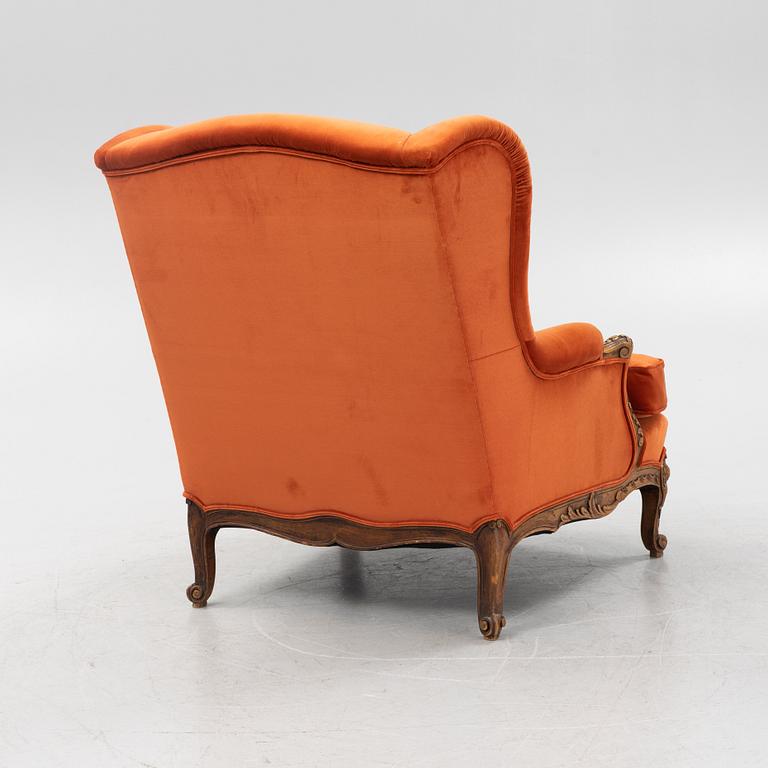 A Louis XV style Bergere, from around the year 1900.