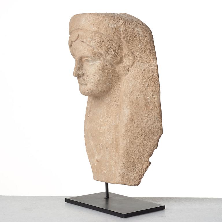A sculpture fragment of a friese. Presumably Hellenistic, 500-100 B.C.