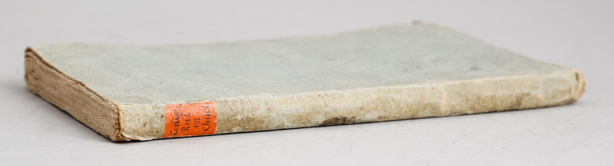 BOK: Charpentier Cossignys Resa till China i öfwersättning af Pehr Olof Gravander, tryckt 1803.