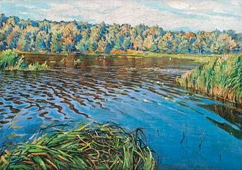 27. Nikolai Petrovich Bogdanov-belsky, LAKE VIEW.