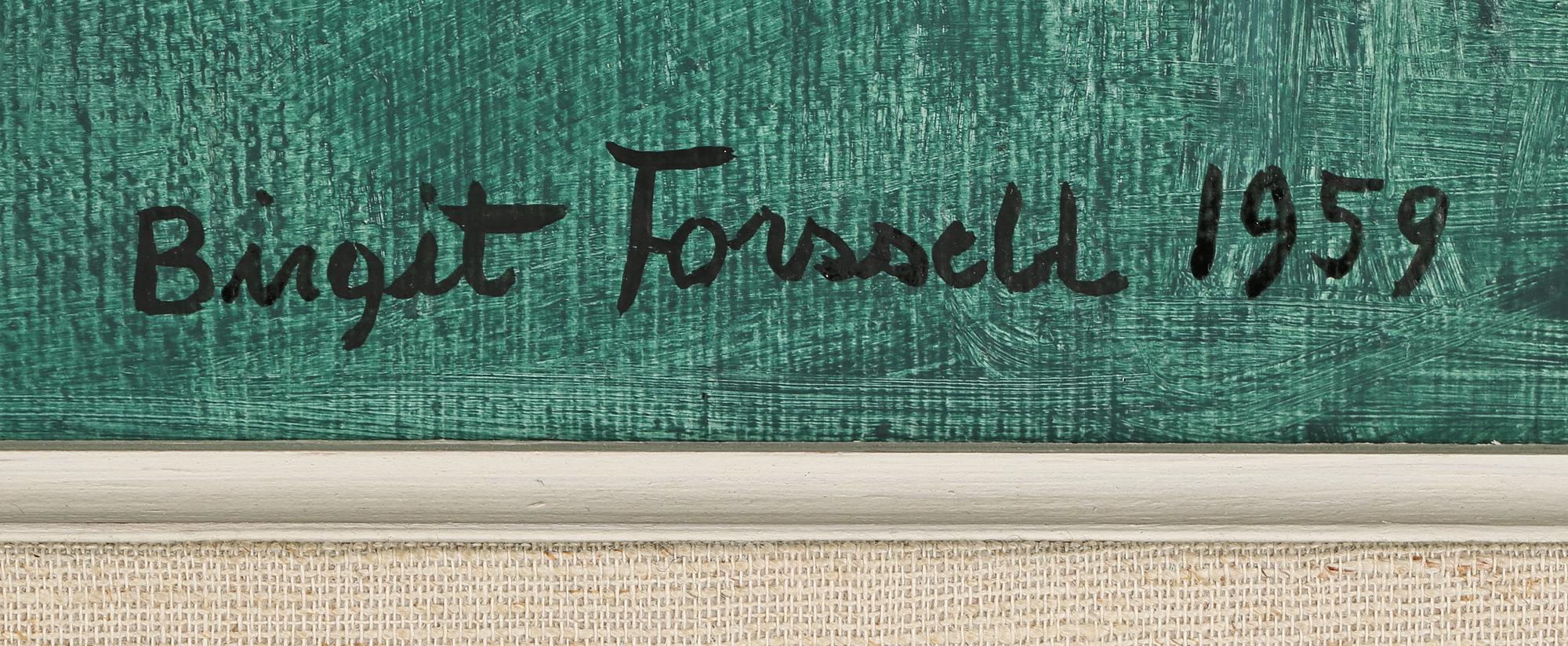 BIRGIT FORSELL, olja på duk, signerad och daterad 1959.