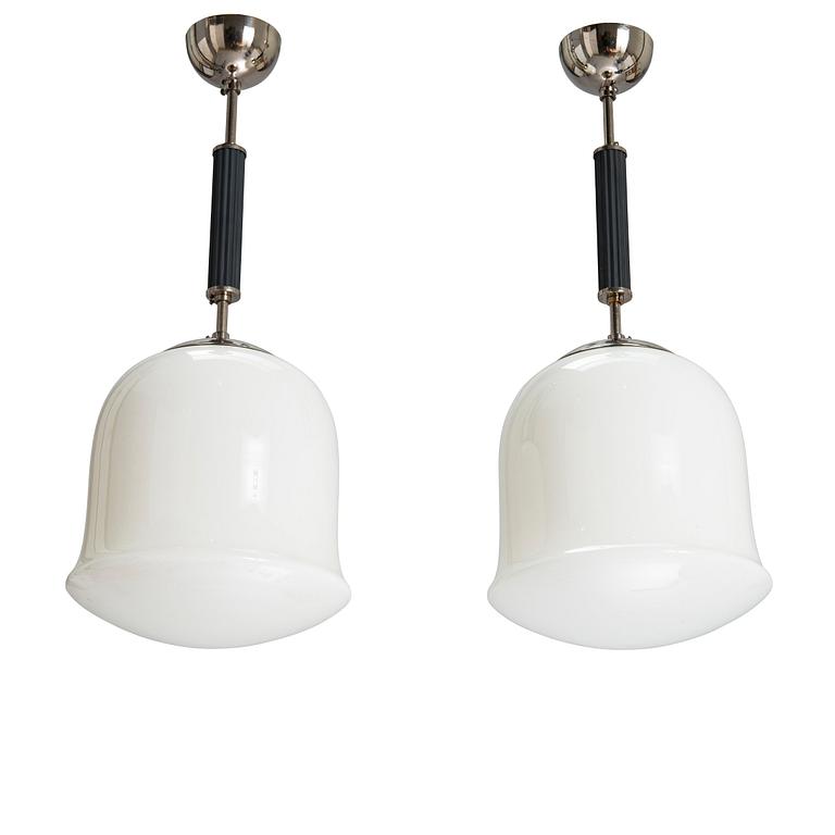 Gunilla Jung, a pair of 1930s '1020' pendant lights for Stockmann Orno.