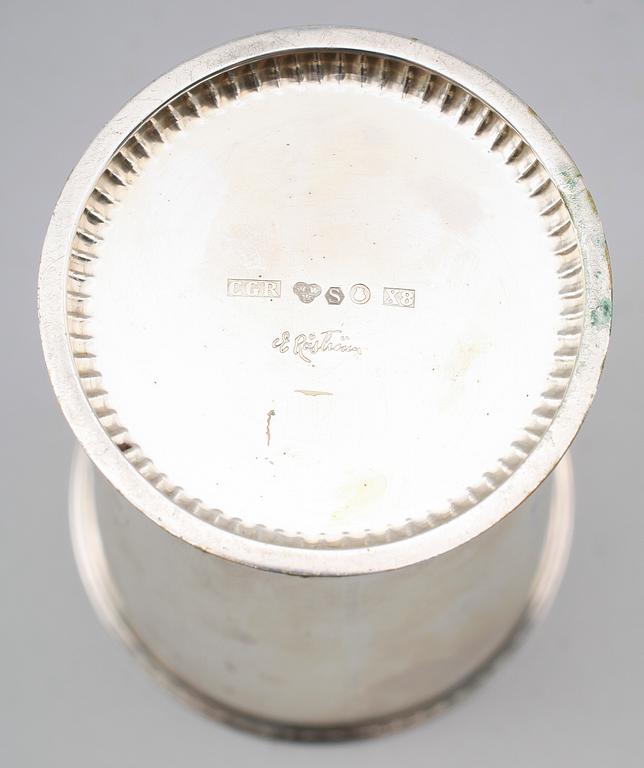 BÄGARE, silver, Eric Råström, Stockholm 1948. Vikt ca 345 g.