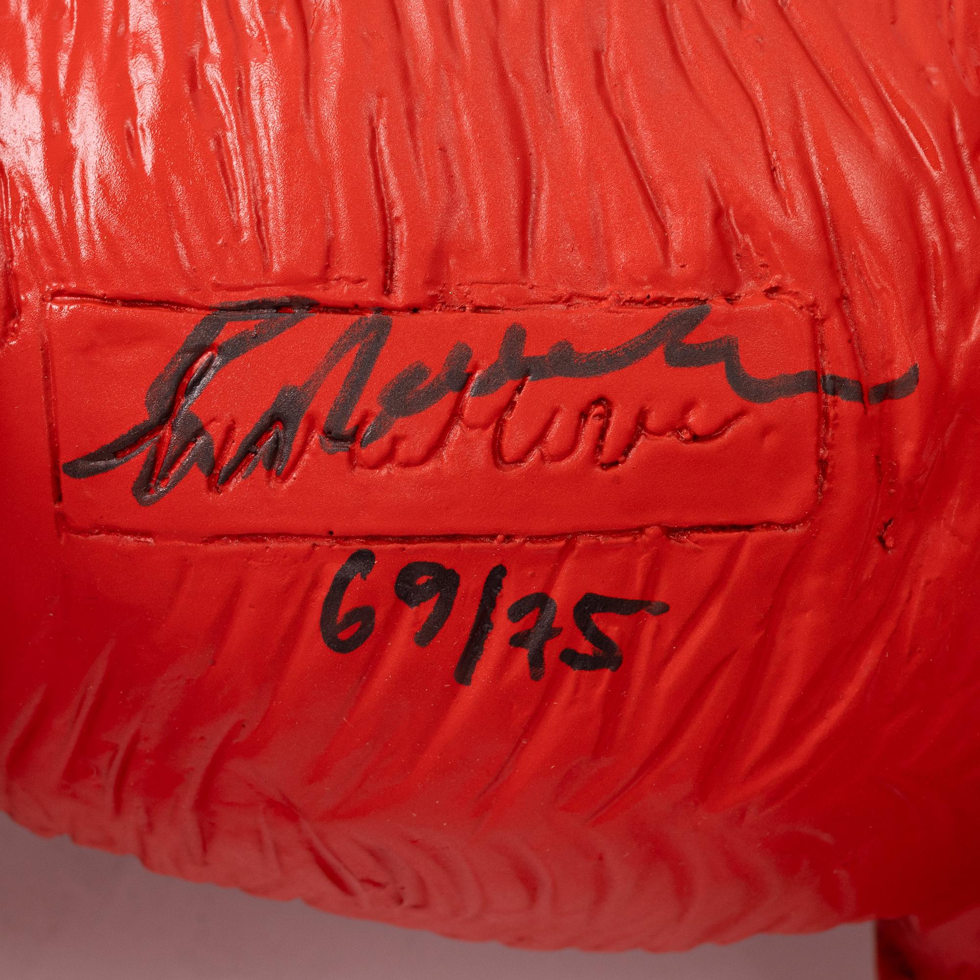 William Sweetlove, "Cloned Griffon Bruxellois with pet bottle" (Red).