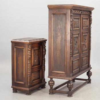 MATSALSMÖBLEMANG, 16 delar. Barockstil, 1900-talets mitt.
