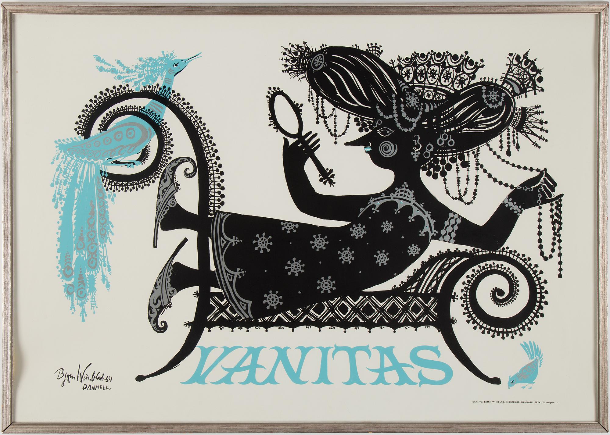 BJÖRN WIINBLAD, a silk screen poster, TT Serigrafi AS, Denmark.