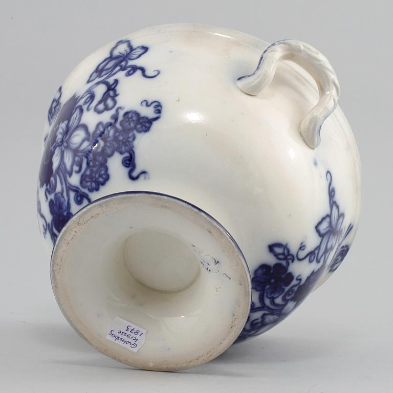 HÄNKELSKÅL, flintgods, "Krasse", Gustavsberg, omkring 1900.