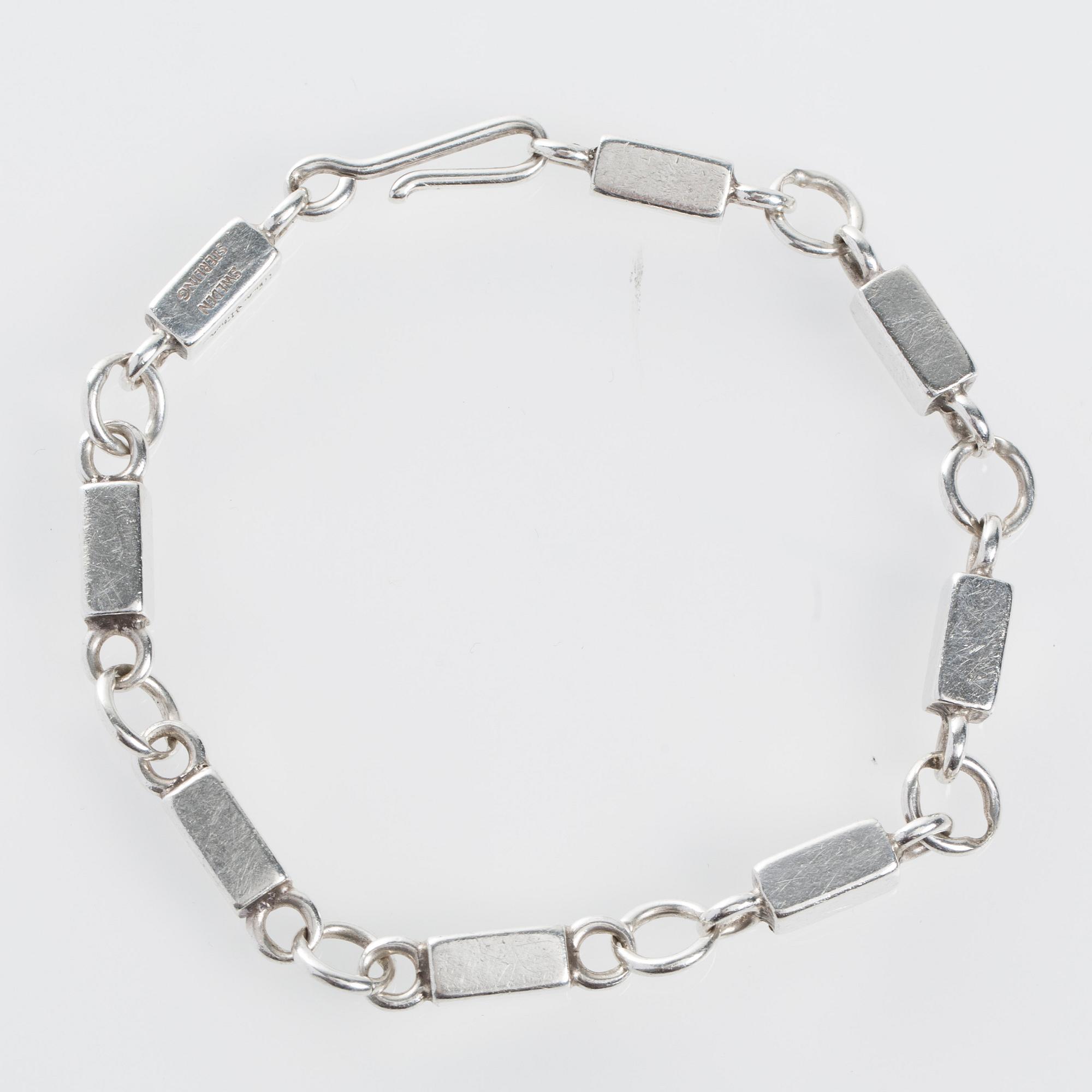 ARMBAND, Wiwen Nilsson, Lund 1957. Sterlingsilver,