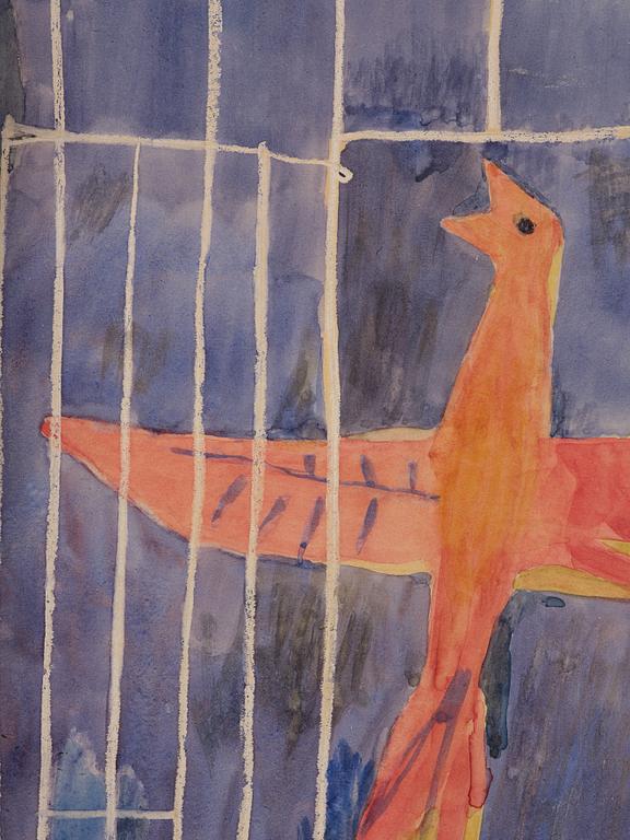 Randi Fisher, Bird in a cage.