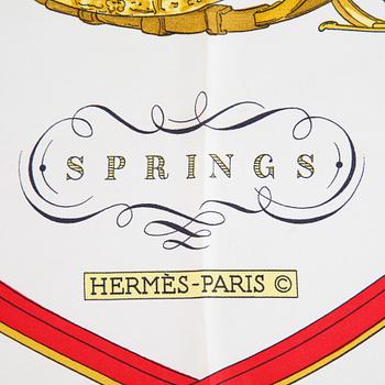 Hermès, a 'Springs' silk scarf.