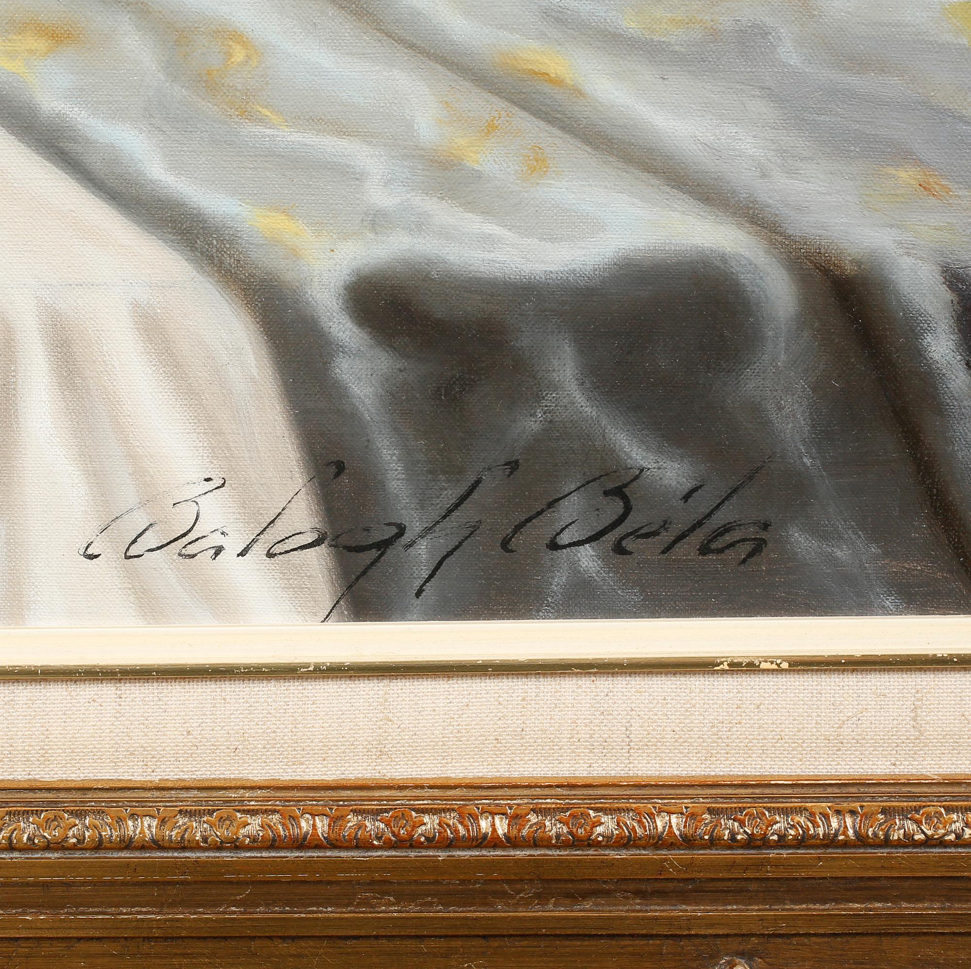 BELA BALOGH, olja på duk, signerad.