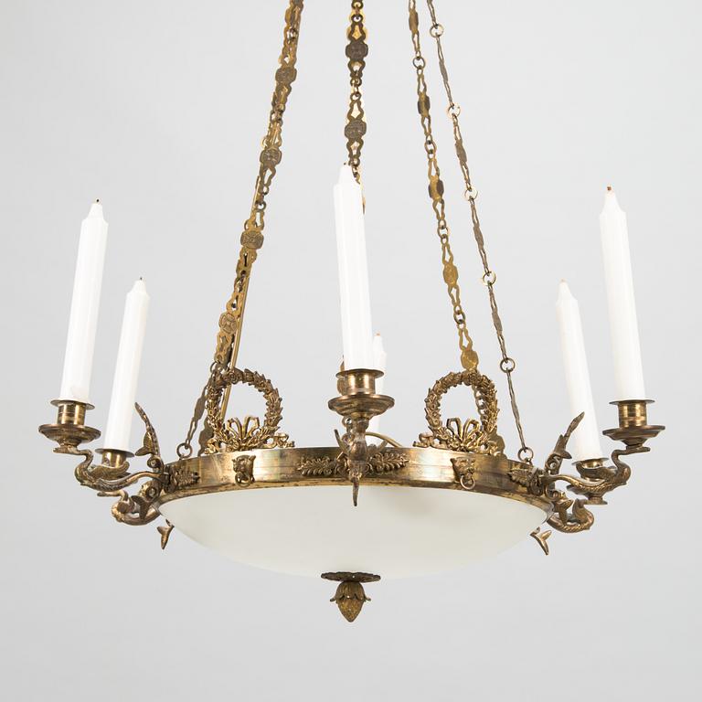 Taklampa / takampel, empirstil, 1900-talets mitt.
