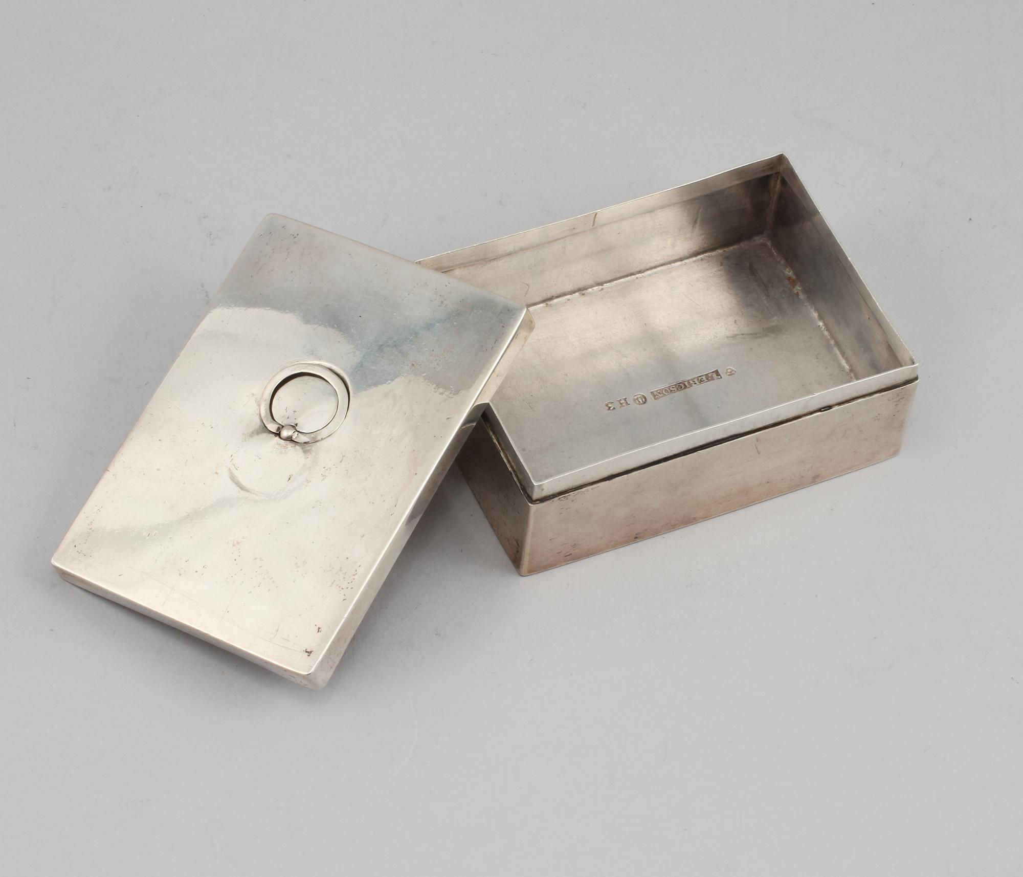 DOSA, silver, Laurentius Ericson, Uddevalla, 1814, vikt 230 gram.