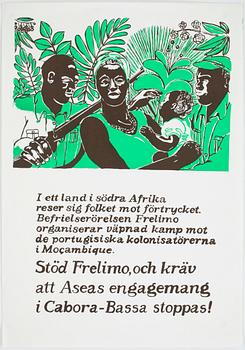 POLITISKA AFFISCHER, 4 st, 1968-1972.