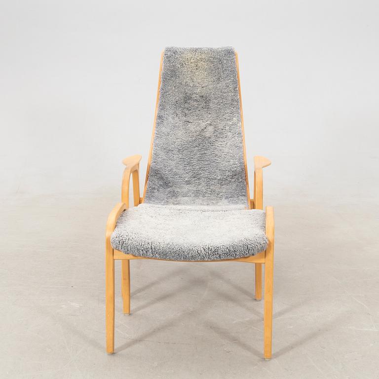 Yngve Ekström, armchair with footstool "Lamino", Swedese 20th century.