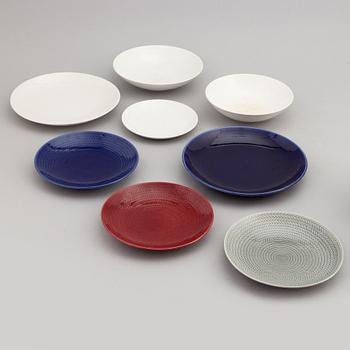 Hertha Bengtson, a 138-piece 'Blå eld' flintware service, Rörstrand.
