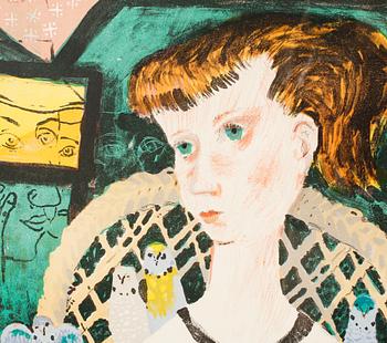OLLE OLSSON-HAGALUND, litograph in colours, signed and numbered 155/360.